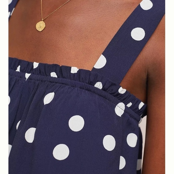 Maeve Polka Dot Swing Top in size 14, NWT, adjustable straps, can cross or not - Picture 4 of 7